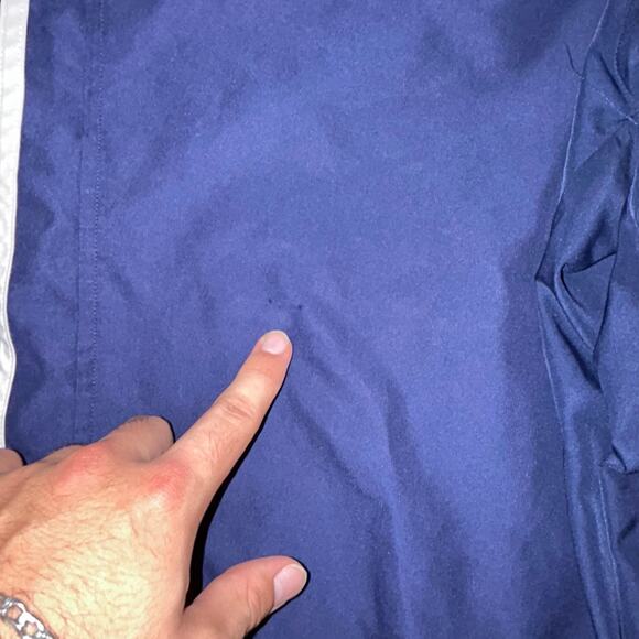 Adidas Navy 3-Stripe Track Pants (L) - Picture 5 of 8